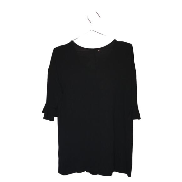 143 Story by Line Up Black Jersey Knit Top - Size 16 - Picture 2 of 6